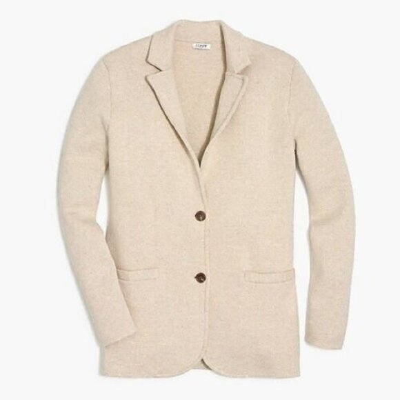 J. Crew Jackets & Blazers - J. Crew Sweater Blazer Oatmeal Tan G9309 Women's Size XXL H12809